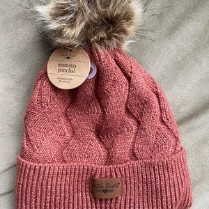 Britts knits fur lined beanie NWT